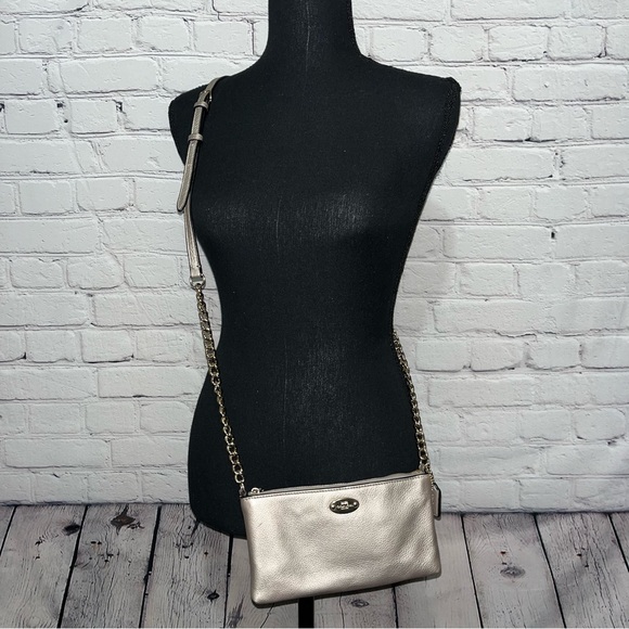 Coach Handbags - ✅SOLD✅ Vintage Y2K Coach Lyla Double Gusset Leather Crossbody Bag